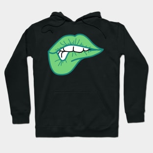 lip biting Hoodie